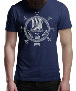 Flokis Ship Yard Vikings T-Shirt Victory Or Valhalla Tee Shirt Norway Norse Mythology Viking Shirt Unisex Warrior