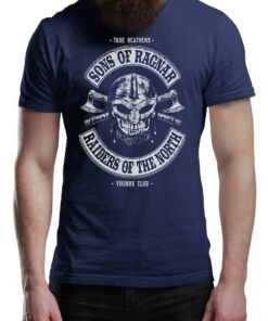 SONS OF RAGNAR T-Shirt Vikings Club True Heathens Tee Shirt Norway Norse Mythology Viking Shirt Unisex Warrior