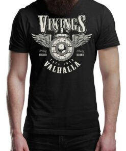Fall Into Valhalla Viking T-Shirt Warrior Tee Shirt Norway Norse Mythology Vikings Shirt Unisex