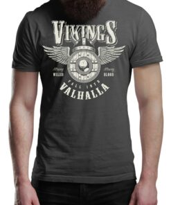 Fall Into Valhalla Viking T-Shirt Warrior Tee Shirt Norway Norse Mythology Vikings Shirt Unisex