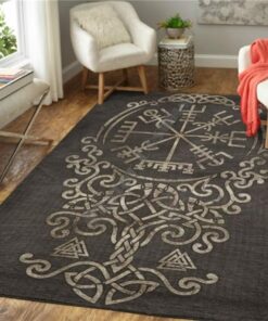 Tree Of Life Vegvisir Vikingorse Mythology Viking Area Rug