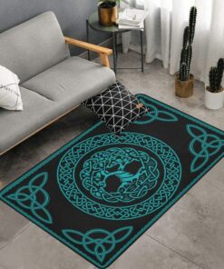 Norse Tree Of Life Celtic Knot Viking Area Rug