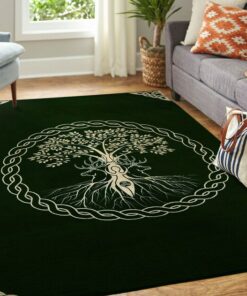 Tree Of Life Celtic Viking Area Rug