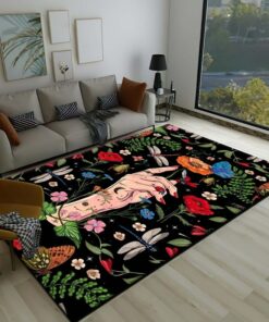 Tattoos Modern Rug For Living Room Bedroom Decor