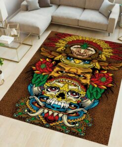 Tattoo Rug Skull Rug Living Room Area Rug