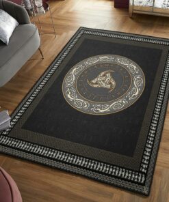 Horn Of Odin Symbol Viking Area Rug