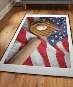Baseball Indoor Outdoor Rugs, Baseball Rug
