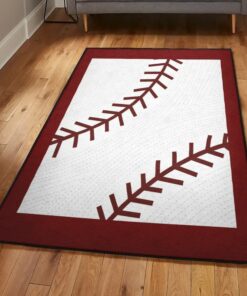 Baseball Bat Art Deco Rug, Baseball Rug