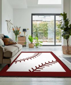 Baseball Bat Art Deco Rug, Baseball Rug