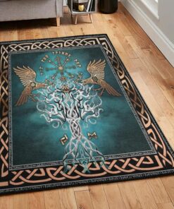 Traveller Area Rugs, Celtic Viking Compass Rug Personalized Carpet Viking