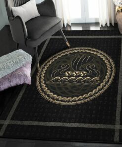 Ship Rug, Viking Ship Rug Personalized Carpet Viking