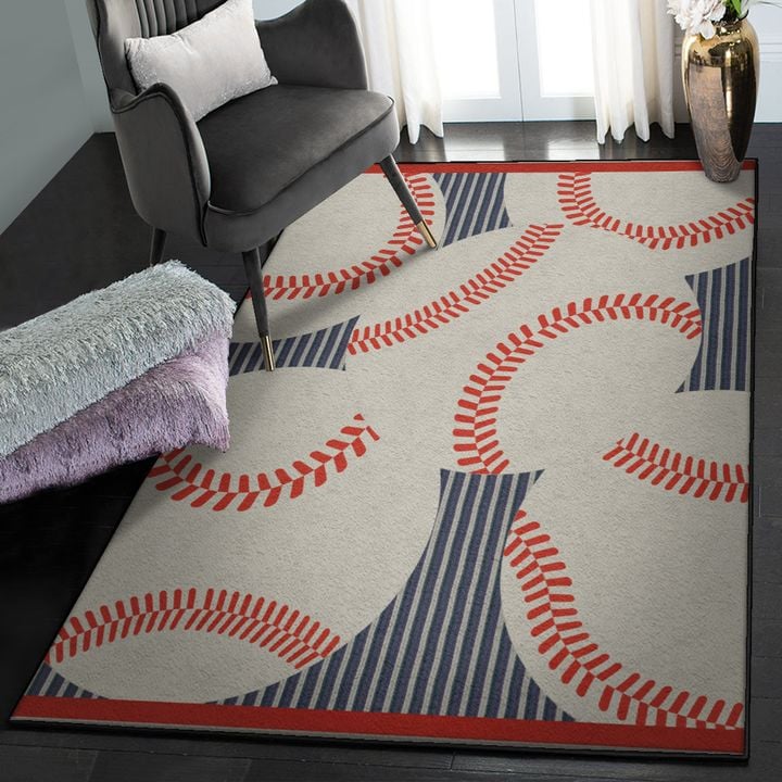 Baseball Modern Rugs, Baseball Rug