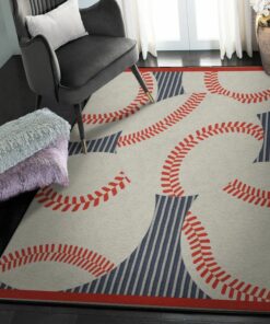 Baseball Modern Rugs, Baseball Rug for Bedroom
