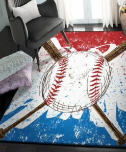 Baseball Playroom Rug, Baseball Rug
