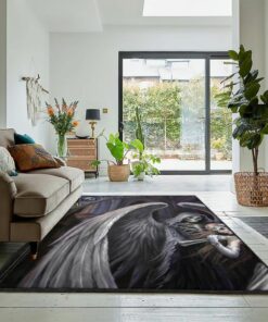 Skull Large Area Rugs Skull Tattoo Love Rug For Living Room Bedroom Decor