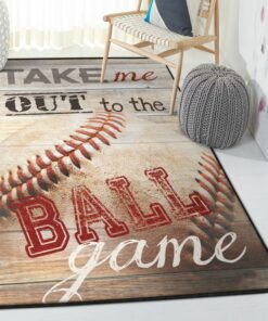 Baseball America Large Area Rugs, Take Baseball Rug
