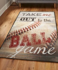 Baseball America Large Area Rugs, Take Baseball Rug