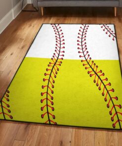 Baseball America Bedroom Rugs, Baseball And Softball Rug