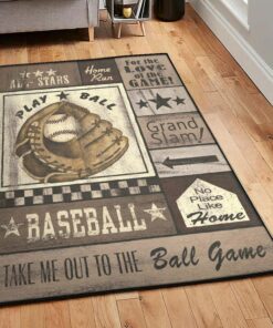 Baseball Bat Carpets For Living Room, Baseball Rug