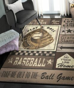 Baseball Bat Carpets For Living Room, Baseball Rug