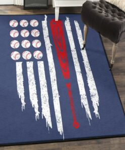 Usa Large Area Rugs, Baseball American Flag Rug