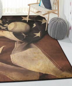 Home Run Area Rugs, Baseball Rug