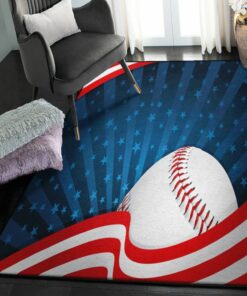 Usa Area Rugs, American Baseball Rug