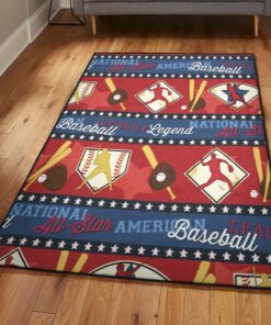Baseball America Modern Rugs, Baseball Rug