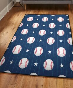 Planets Cool Rugs, Baseball Star Rug