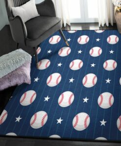 Planets Cool Rugs, Baseball Star Rug