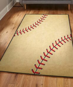 Baseball Bat Large Area Rugs, Vintage Baseball Rug