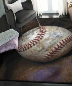 Baseball Dining Room Rug, Baseball Rug