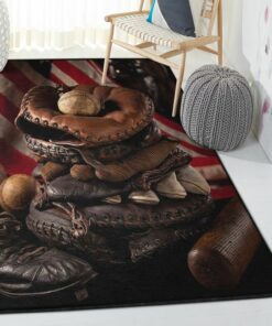 Baseball Bat Cool Rugs, Baseball Area Rug