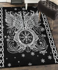 Christian Believer Playroom Rug, Viking God Rug Personalized Carpet Viking
