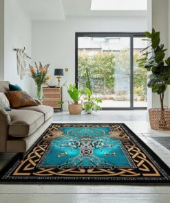 Viking Life Area Rugs, Yggdrasil Viking Rug Personalized Carpet Viking