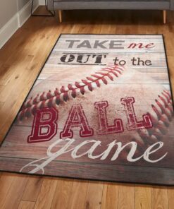 Home Run Bedroom Rugs, Baseball Game Rug