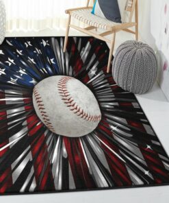 Baseball Washable Rugs, Baseball American Rug