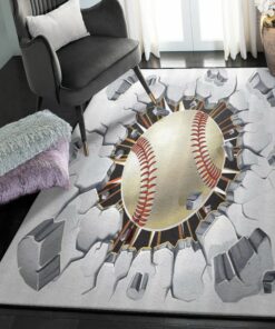 Baseball America Bedroom Rugs, Baseball Wall Rug