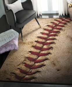 Home Run Large Living Room Rugs, Baseball Rug