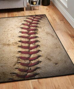 Home Run Large Living Room Rugs, Baseball Rug