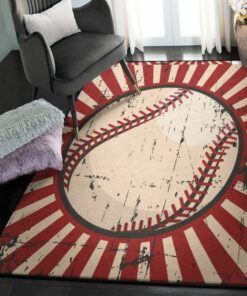 Baseball Bat Modern Area Rugs, Baseball Rug