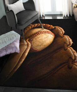 Baseball Bat Area Rugs For Living Room, Baseball Rug