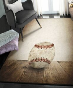 Baseball America Washable Area Rugs, Baseball Rug Gifts for Boys