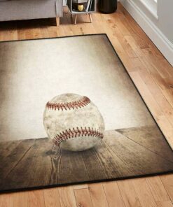 Baseball America Washable Area Rugs, Baseball Rug Gifts for Boys