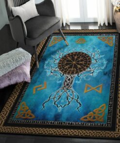 Viking Modern Rugs, Yggdrasil Viking Rug Personalized Carpet Viking