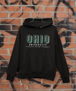 Ohio University Bobcats Block Logo Graphic Raglan Sweatshirt