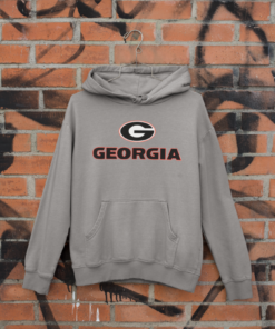 Georgia Bulldogs Tee Shirt Hoodie - S - 5XL - White - University SEC Championship UGA Football
