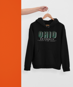 Ohio University Bobcats Block Logo Graphic Raglan Sweatshirt