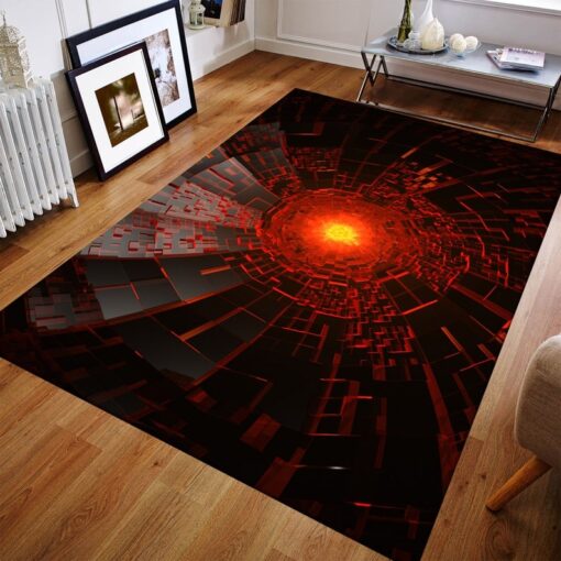 Vortex Illusion Rug 3D Vortex Rug, Vortex Carpet for Living Room Rug