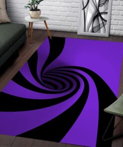 Optic Illusion Rug Vortex Rug, Purple Rug, Colorful Rug, Home Decor